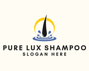 Shampoo - Hair Shampoo Treatment logo design