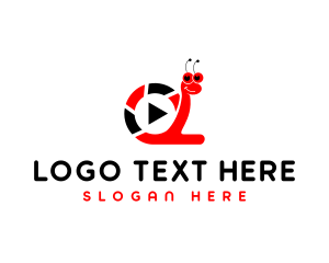 Youtuber - Snail Media Player logo design