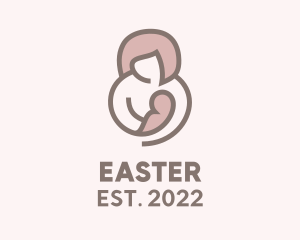 Maternity - Mother & Child Breastfeed logo design