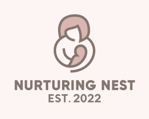 Mother & Child Breastfeed logo design