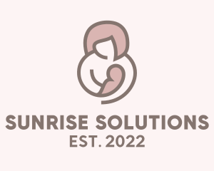 Mother & Child Breastfeed logo design