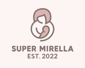 Breastfeeding - Mother & Child Breastfeed logo design