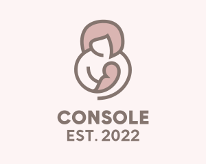 Motherhood - Mother & Child Breastfeed logo design