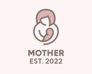 Mother & Child Breastfeed logo design