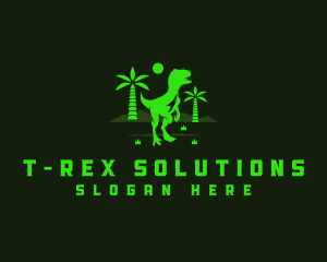 Tyrannosaurus - Raptor Dinosaur Park logo design