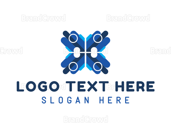 Blue Professional Letter X Logo