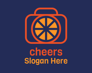 Orange Camera Lens  Logo