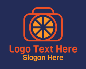 Orange Camera Lens  Logo