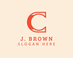 Cosmetics - Orange Simple Letter C logo design