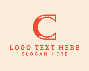 Cosmetics - Orange Simple Letter C logo design