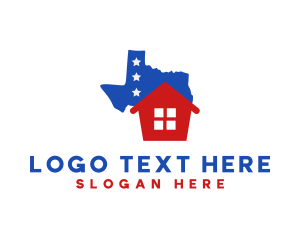 Real Estate - Texas Residential House logo design