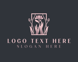 Bloom - Flow Beauty Hands logo design
