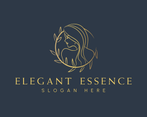 Luxury Nature Woman  logo design