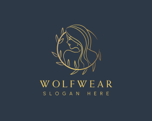 Luxury Nature Woman  logo design