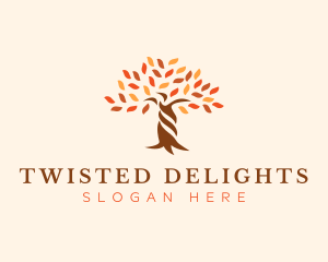 Twisted - Tree Eco Nature logo design