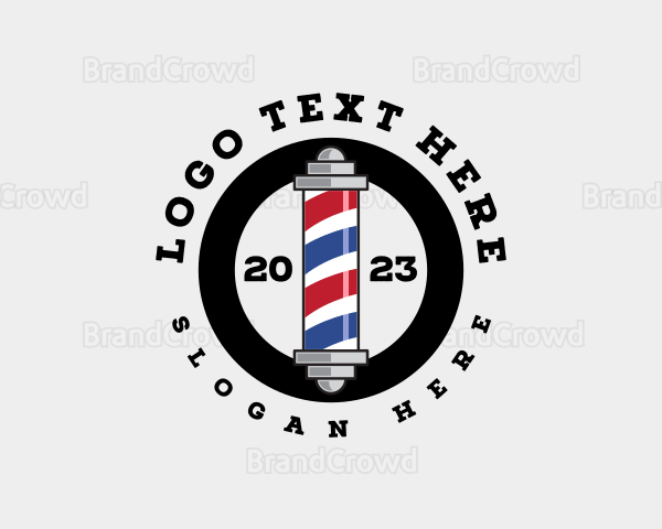 Barbershop Grooming Stylist Logo