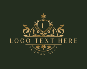 Gold - Royal Luxury Crest logo design