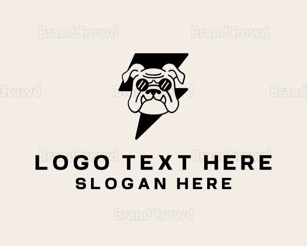 Lightning Bulldog Shades Logo