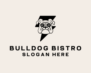 Bulldog - Lightning Bulldog Shades logo design