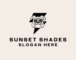 Shades - Lightning Bulldog Shades logo design