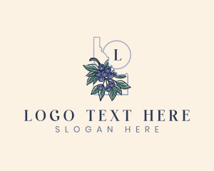 Map - Huckleberry Plant Idaho logo design