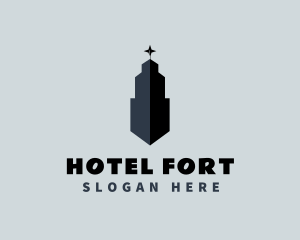 Skyscraper Hotel Realtor logo design