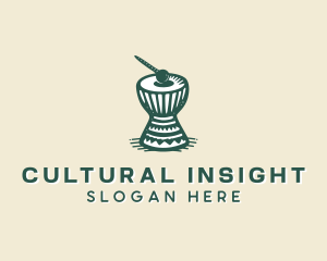 Djembe Drums Instrument logo design