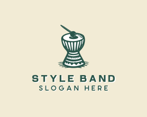 Djembe Drums Instrument logo design