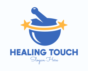 Mortar & Pestle Star logo design