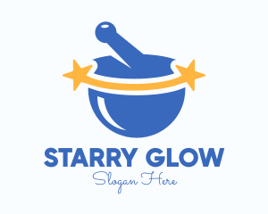 Mortar & Pestle Star logo design