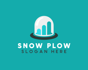 Graph Snow Globe Business logo design