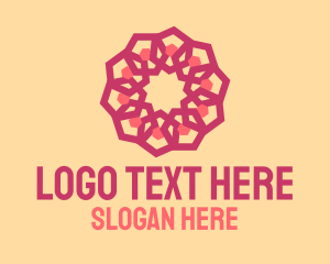 Polygon - Geometric Flower Ornament logo design