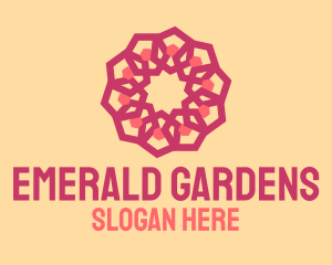 Geometric Flower Ornament  logo design