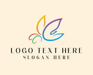 Wings - Elegant Butterfly Beauty logo design