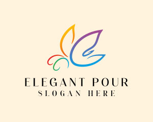 Elegant Butterfly Beauty logo design