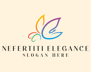 Elegant Butterfly Beauty logo design