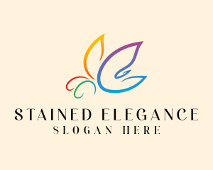 Elegant Butterfly Beauty logo design