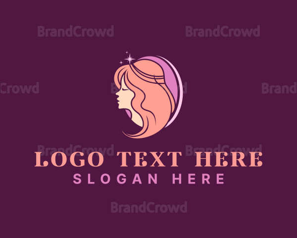 Feminine Goddess Hair Logo