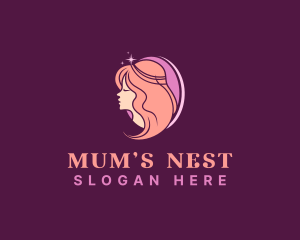 Mum - Feminine Goddess Hair logo design