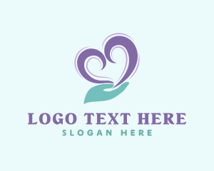 Awareness - Heart Hand Charity logo design