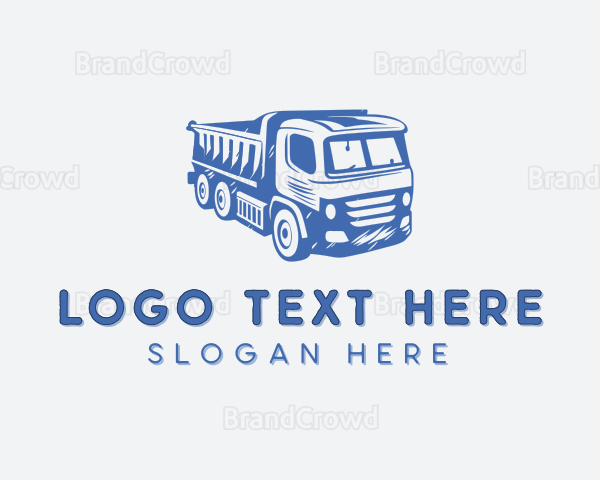 Transportation Cargo Truck Logo