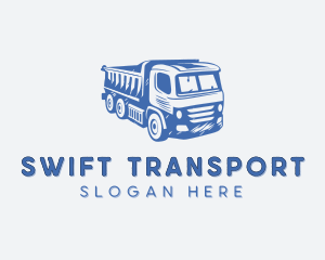 Transportation Cargo Truck logo design