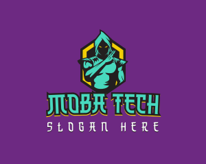 Moba - Shadow Ninja Emblem logo design