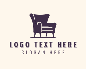 Upholsterer - Sofa Chair Furniture logo design