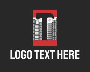 Roofing - Steel Hammer Building logo design