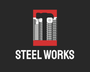 Steel Hammer Building logo design