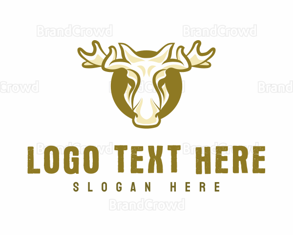 Antler Moose Elk Logo