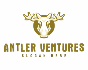 Antler Moose Elk  logo design