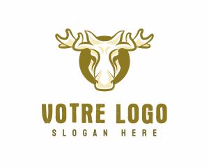 Stag - Antler Moose Elk logo design