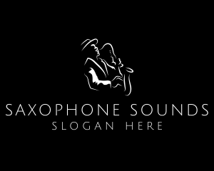 Saxophone - Saxophone Performer Instrument logo design
